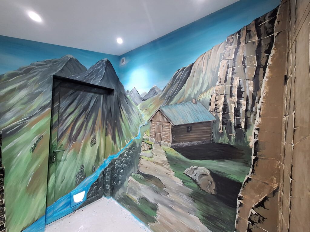 Fresque murale - 4 murs - 3D